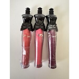 Lot of 3 Amuse Corset Lip Glosses by Fanfare Inc.  — New Sealed